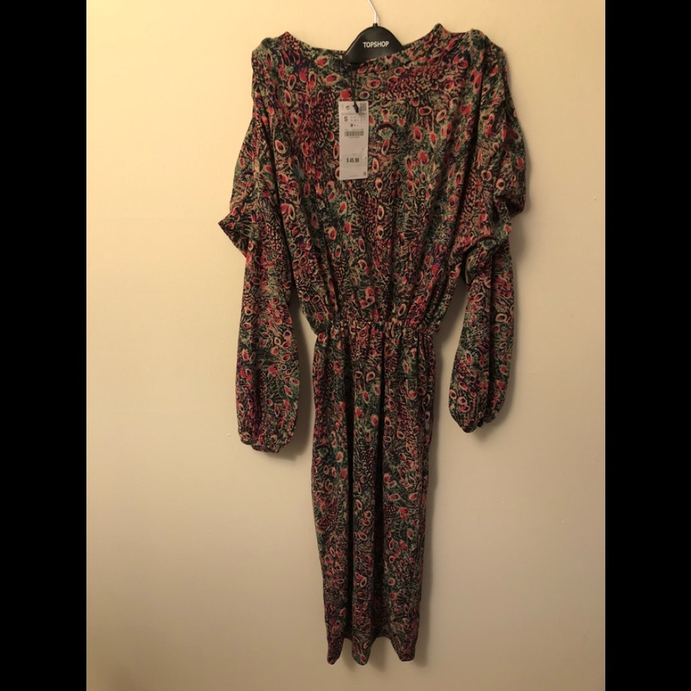 Zara Long Sleeves Long Dress blogger favorite